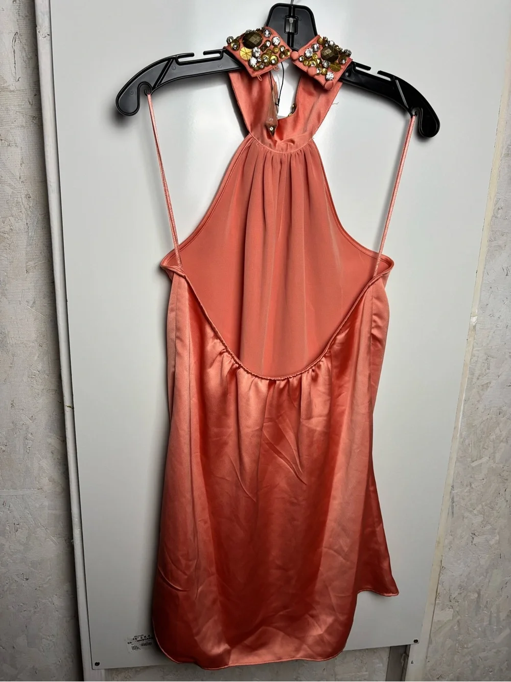 Ramy Brook Women's Darina High-Neck‎ Mini Dress sz M